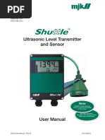 Ultrasonic Level Transmitter and Sensor: SW 838023 GB Shuttle Manual 100316