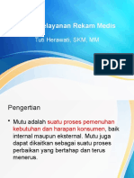 Mutu Pelayanan RM (Rekam Medis) 