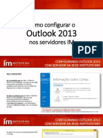 Tutorial Configuração Outlook 2013
