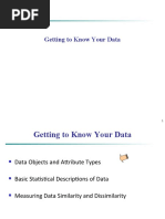 Getting To Know Your Data