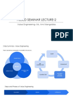 Allied Seminar Lecture-2: Value Engineering-Ms. Ami Mangaldas