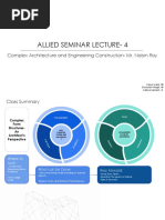 Allied Seminar Lecture-4: Complex Architecture and Engineering Construction - Mr. Nabin Roy