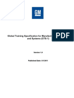 Global Training Specification For Manufacturing Equipment and Systems (GTS-1)