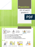 Prepositions ON, AT, and IN explained