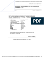 Gmail - Email Alert From System Administrator of Online Submission and Monitoring of Forests Clearances Proposal(OSMFCP) portal