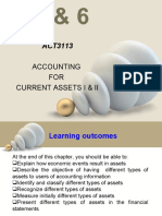 Accounting FOR Current Assets I & Ii: Topic