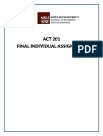 ACT 201 Final Individual Assignment