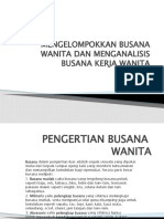 Mengelompokkan Busana Wanita Dan Menganalisis Busana Kerja Wanita