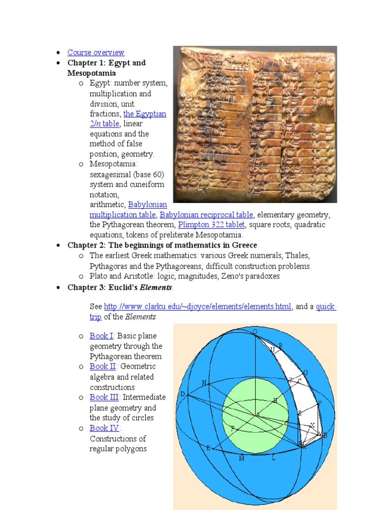 Historical Development of Mathematics | PDF | Elementary Mathematics ...