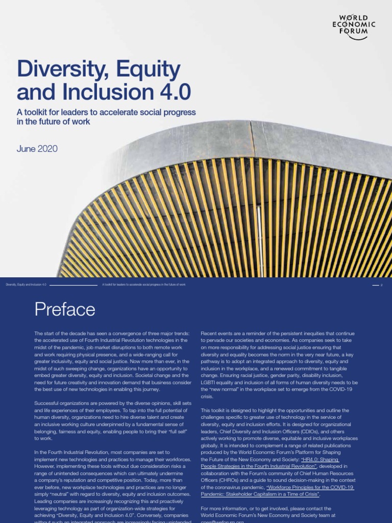 Toolkit for Diversity and Inclusion 4.0 | PDF | Diversity (Business ...