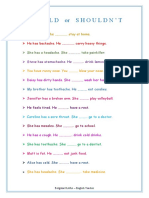 Should Shouldnt Grammar Drills Grammar Guides Worksheet Templates - 84426