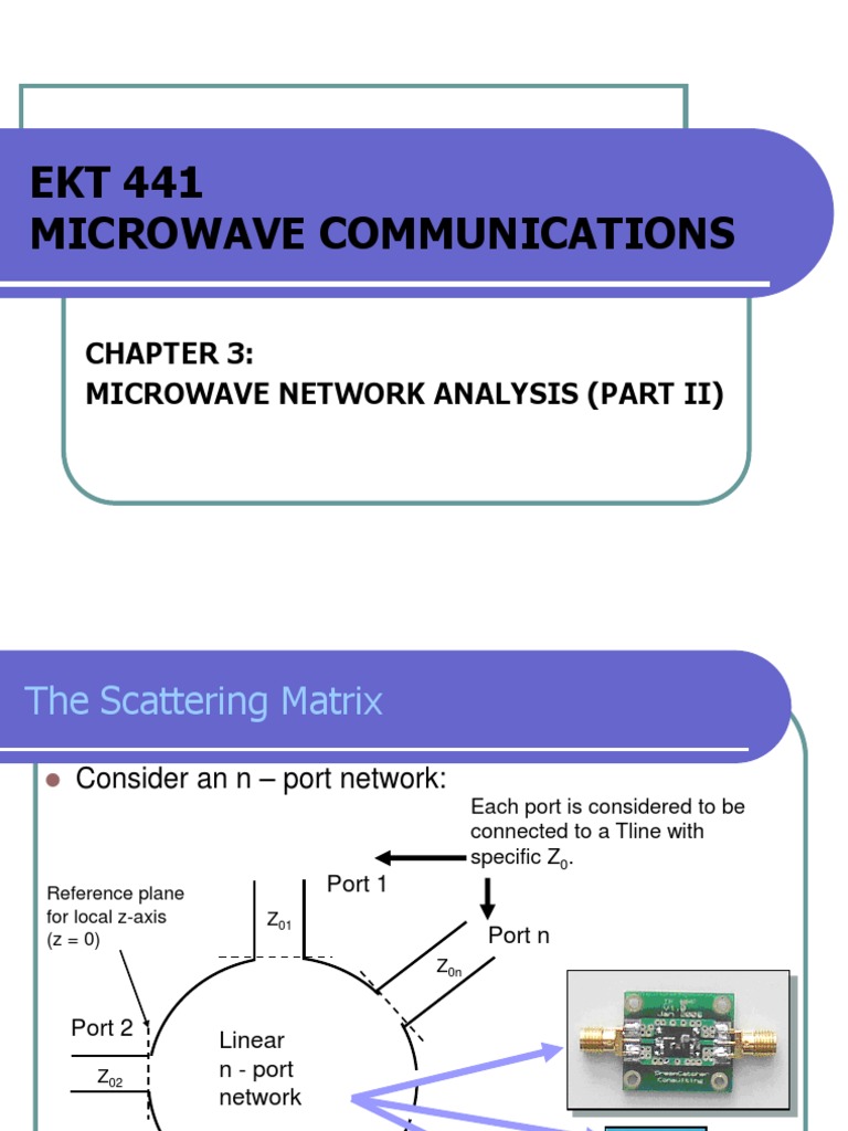 Chp3-Microwave Network Analysiswithexamples - Part2 | PDF