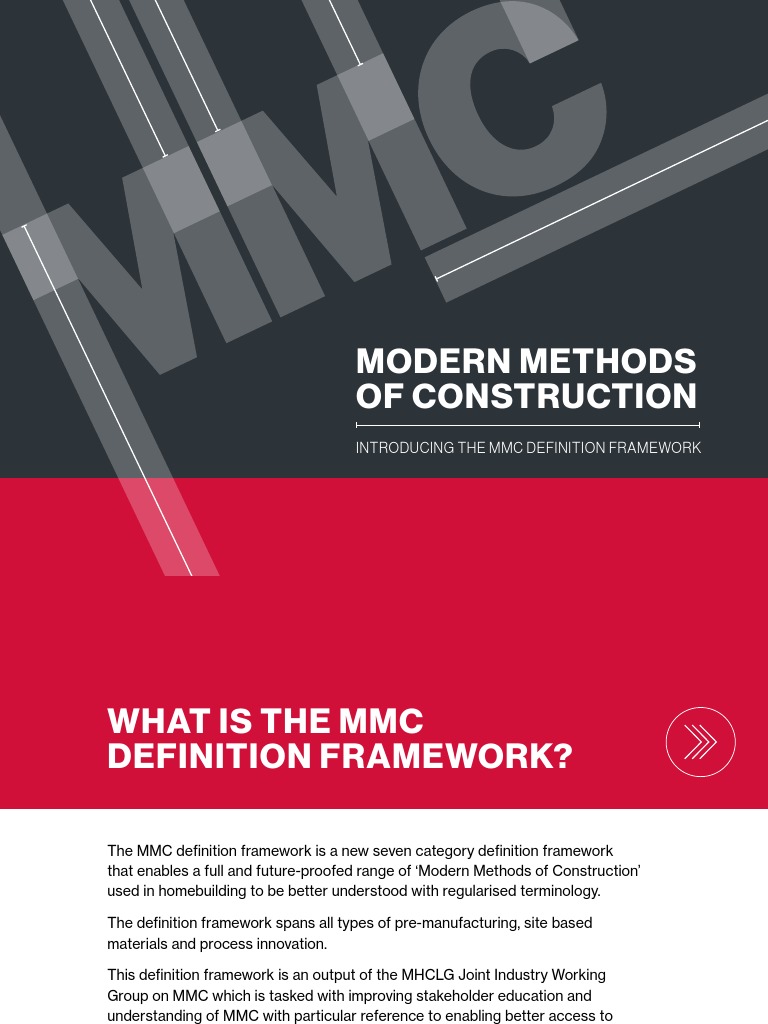 MMC Definition Framework Overview | PDF | Wall | Precast Concrete