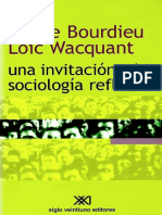 Bourdieu, P. y Wacquant, L. - Una invitación a la sociología reflexiva [1992]