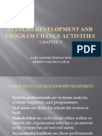 Systems Development and Program Change Activities: Earl Kyster Deypalubos Herwin Mae Boclaras