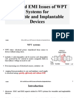 EMC and EMI Issues of WPT Systems for Wearable and Implantable Devices