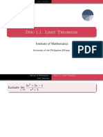 Disc 1.1 Limit Theorems