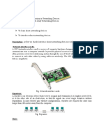 Lab Report No: 01 Experiment Name: Aim: The Aim of This Lab Is To Study Networking Devices. Objectives