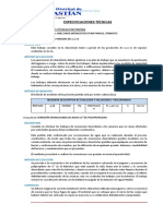 4.3.3. Especificaciones Técnicas Partidas Ejecutadas - Partidas Nuevas N°01