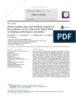 Urban Weather Data and Building Models For The Inclusion of The Urban Heat Island Effect in Building Performance Simulation