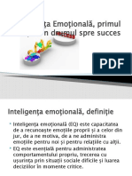 Inteligența Emoțională, Primul Pas in Drumul Spre