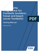 FIFA Quality Programme For Football - Test Manual - Version 1.2 | PDF ...