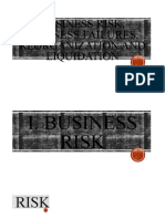 Business Risk, Business Failures, Reorganization and Liquidation