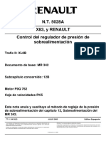 N.T. 5028A X83, Y Renault Control Del Regulador de Presión de Sobrealimentación