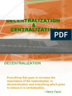 Decentralization & Centralization