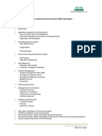 Health, Safety and Environment (HSE) Plan Model: ITOCHU Oil Exploration Co., LTD