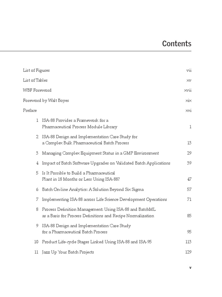 ISA88 and ISA95 in The Life Science Industries PDF Verification And Validation Principal