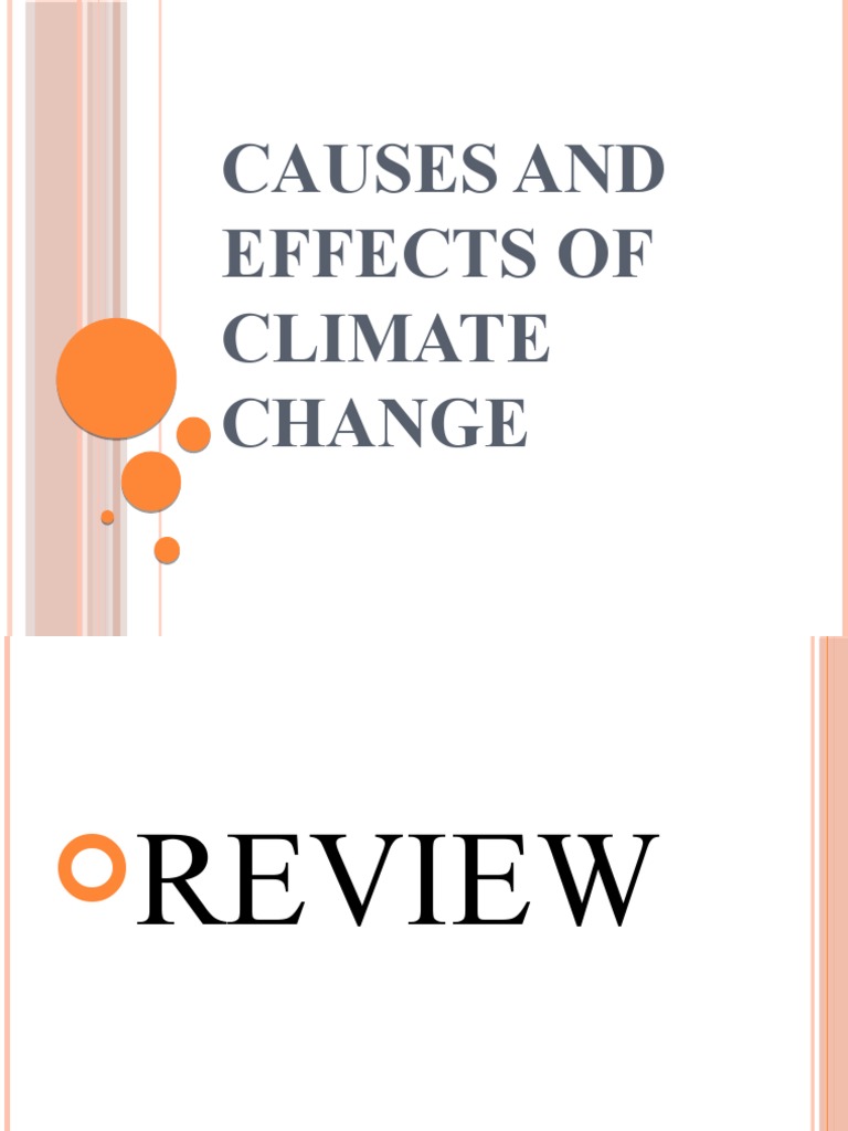Causes and Effects of Climate Change | PDF