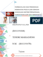 Farmakologi Dan Pendidikan Kesehatan Pada Klien Dengan Gangguan Sistem Pernapasan, Kardiovaskuler Dan Hemapoetic