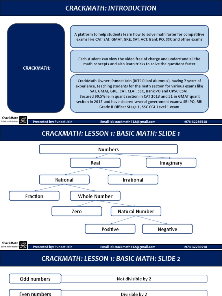 Math Tricks for Exam Success | PDF | Inequality (Mathematics) | Numbers