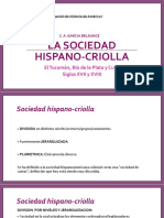 Sociedad Hispano-criolla, García Belsunce PPT clase 4-5-2020