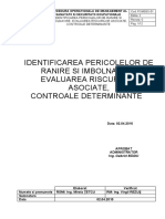 POMSSO 01 - Identif. Pericole de Ranire Si Imbol., Eval. Riscuri Asociate, Contr. Determ.