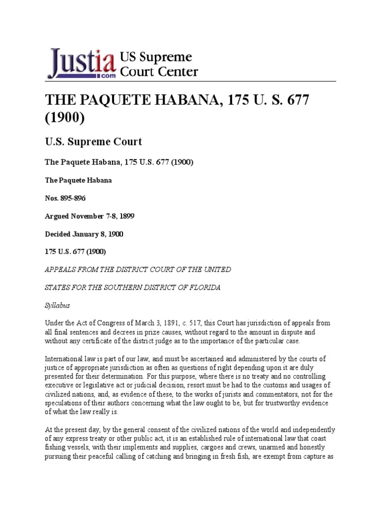 THE PAQUETE HABANA Full Case PDF