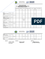 Table of Specification