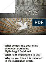 Mythology and Folklore Introduction