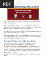 Borehole Drilling Guide | PDF | Borehole | Casing (Borehole)