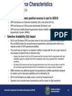 ADS-B Position Source Characteristics and Operational Impacts