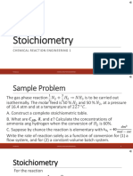 Stoichiometry and reaction rates