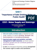 Unit 1 - Importance of Safe Drinking Water On health-SC PDF
