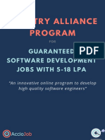 Industry Alliance Program: Guaranteed Software Development Jobs With 5-18 Lpa