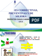 Acciones Correctivas, Preventivas y de Mejora