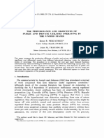 The Performance AND Objectives OF Public AND Private Utilities Operating IN The United States