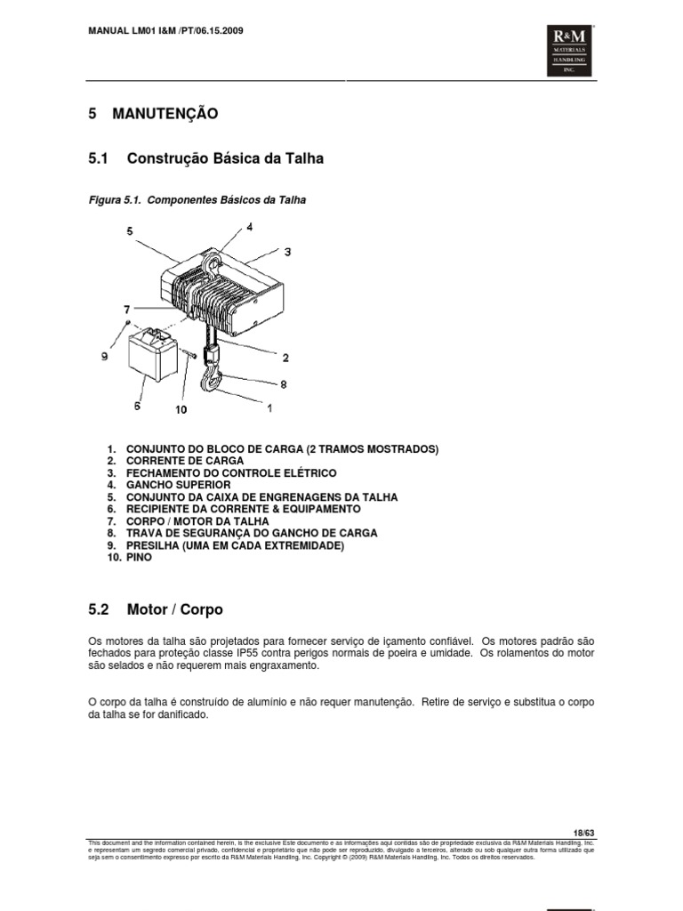 Esquema Motor Talha | PDF | Rede elétrica | Direitos Autorais