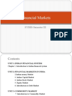 Financial Markets: SYBBI-Semester III