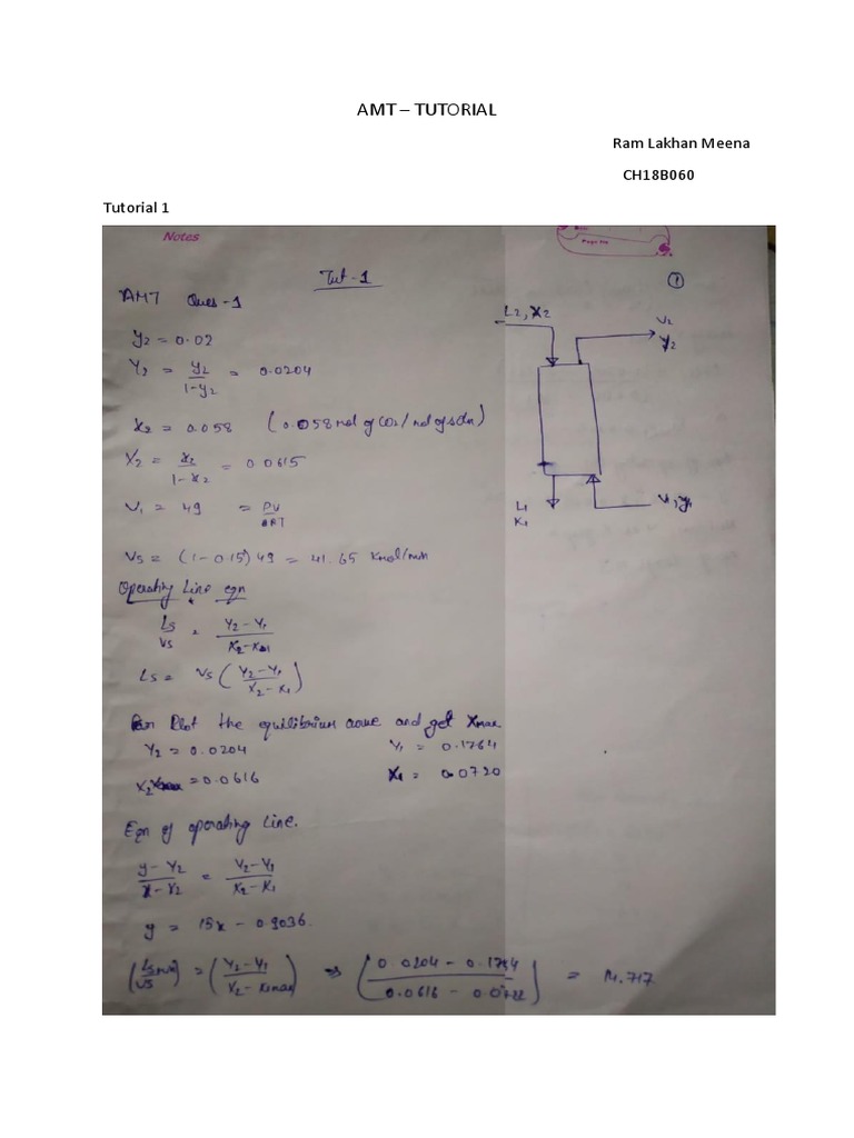 AMT Tutorial: Tray Calculation in MATLAB | PDF | Teaching Methods ...