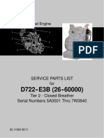 Diesel Engine: Service Parts List For